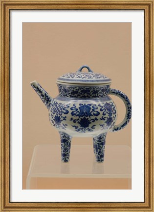 Framed China, Shanghai, Shanghai Museum. China and porcelain, Jingdezhen ware Print