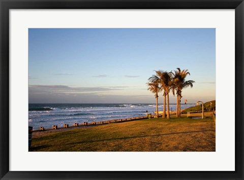 Framed Ansteys Beach, Durban, South Africa Print
