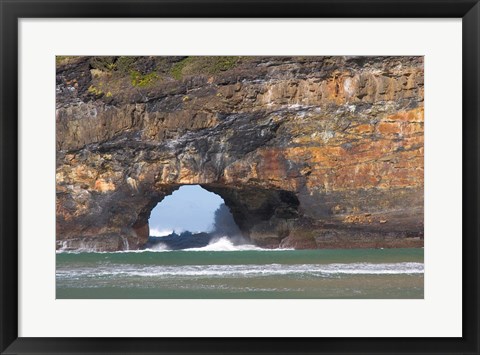 Framed Cliffs, Hole in the Rock, Coffee Bay, South Africa Print