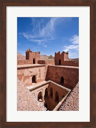 Framed Deserted kasbah on the Road of a Thousand Kasbahs, Tenirhir, Morocco Print