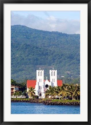 Framed Catholic Church, Apia, Upolo Island, Western Samoa Print
