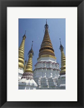 Framed Gold Pagoda Spires of the Golden Temple, China Print