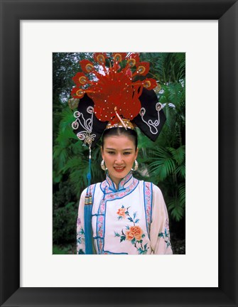 Framed Emperior Traditional Dress, China Print