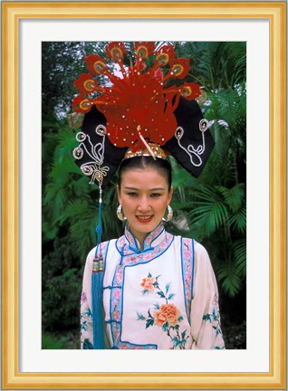 Framed Emperior Traditional Dress, China Print