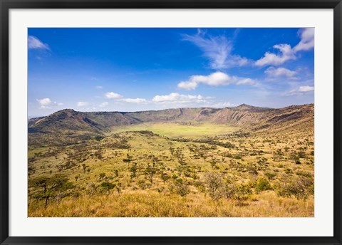 Framed Crater, Queen Elizabeth National Park, Uganda Print