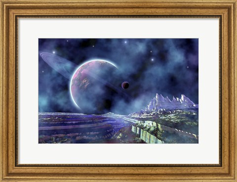 Framed Fantasy Alien World Print