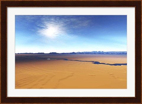 Framed river flows through this desert wilderness area Print