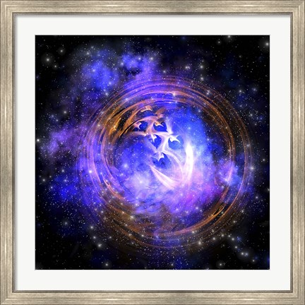 Framed Leftover remnants from a supernova explosion Print