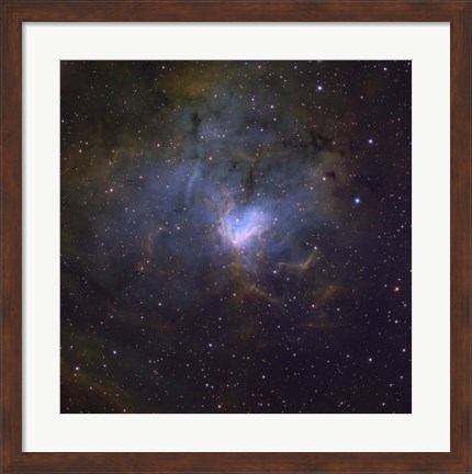 Framed NGC 1491, an emission nebula in the constellation of Perseus Print