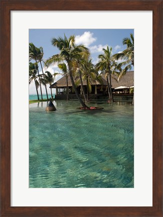 Framed Mauritius, Poste de Flacq. Belle Mare Plage resort Print