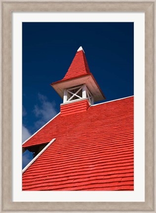 Framed Mauritius, North Mauritius, Cap Maleureux church Print