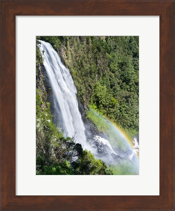 Framed Karura Falls, Aberdare National Park, Kenya Print