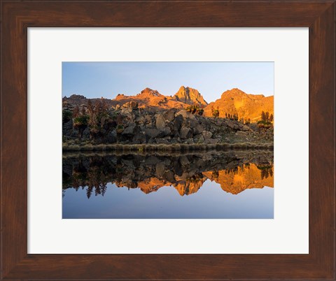 Framed Lake, Mount Kenya National Park, Kenya Print