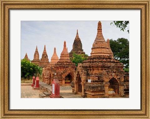 Framed Myanmar (Burma), Bagan (Pagan), Bagan temples Print