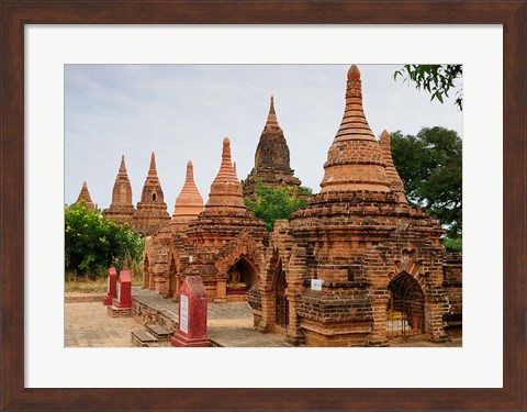 Framed Myanmar (Burma), Bagan (Pagan), Bagan temples Print