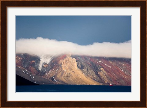 Framed Mountainous Deception Island, Antarctica Print