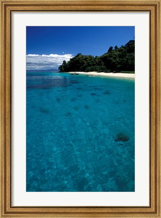 Framed Nosy Tanikely Surrounded by Deep Blue Ocean, Madagascar Print