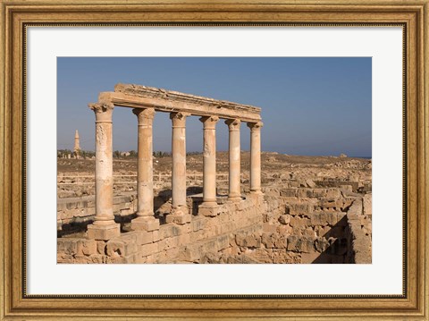 Framed Columns, Sabratha Roman Site, Tripolitania, Libya Print