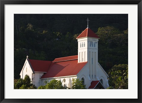 Framed Seychelles, Mahe Island, Cascade, St. Andrew Church Print