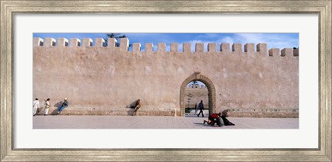 Framed Square in Ancient Walled Medina, Essaouira, Morocco Print