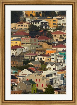 Framed Suburb of Bo-Kaap, Cape Town, South Africa Print