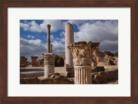 Framed Tunisia, Carthage, Antonine Bath Ancient Architecture Print