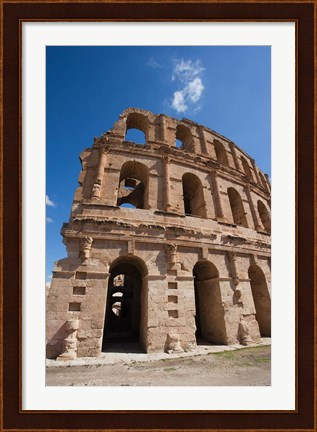 Framed Tunisia, El Jem, Colosseum, Ancient Architecture Print