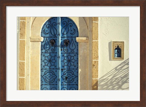 Framed Traditional Door Decorations, Tunisia Print