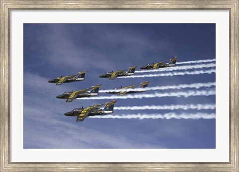 Framed Swedish Air Force Saab jet Print