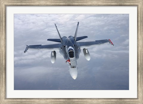 Framed Front View of F/A-18 Hornet of the Finnish Air Force Print