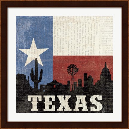 Framed Texas Print