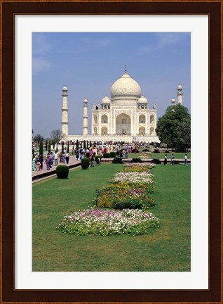 Framed Taj Mahal in Agra, India Print