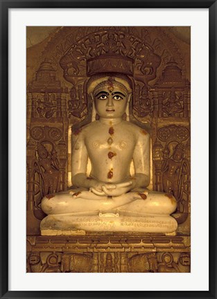 Framed Hindu Statue, Rajasthan, India Print