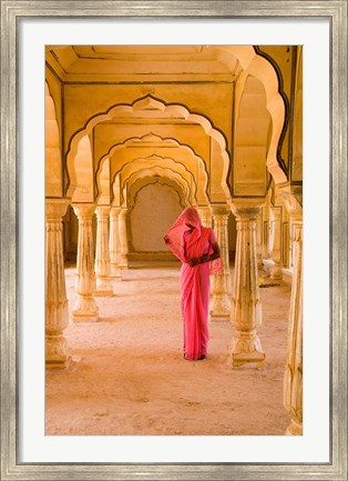 Framed Arches, Amber Fort temple, Rajasthan Jaipur India Print