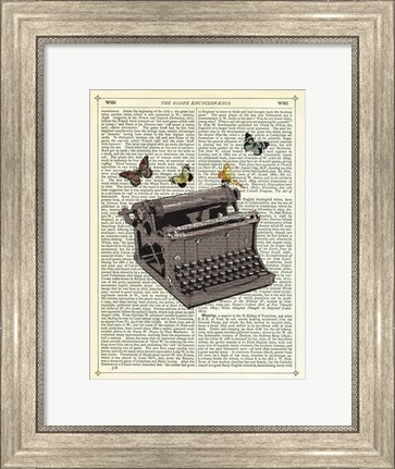 Framed Typewriter Print