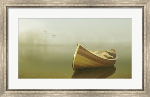 Framed Alone in the Mist 2 Print