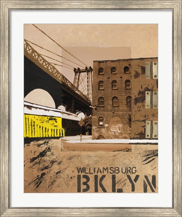 Framed Williamsburg, Brooklyn Print