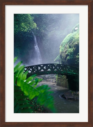 Framed Air Teriun Kali Waterfall , North Sulawesi, Indonesia Print