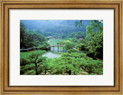 Framed Ritsurin Park, Takamatsu, Shikoku, Japan Print