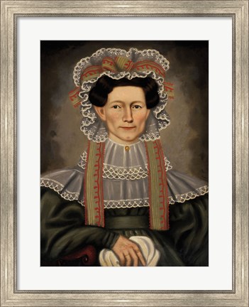 Framed Lady of Squire Williams House, ca. 1829 Print
