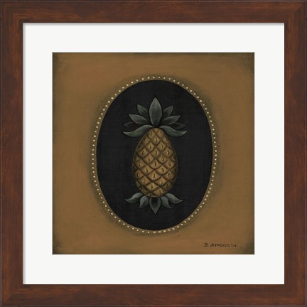 Framed Pineapple 04 Print