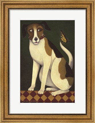 Framed Temptation II (Dog) Print