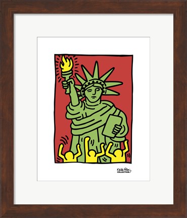 Framed Statue of Liberty, 1986 Print
