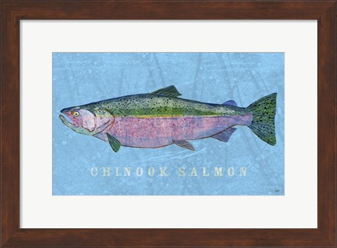 Framed Chinook Salmon Print