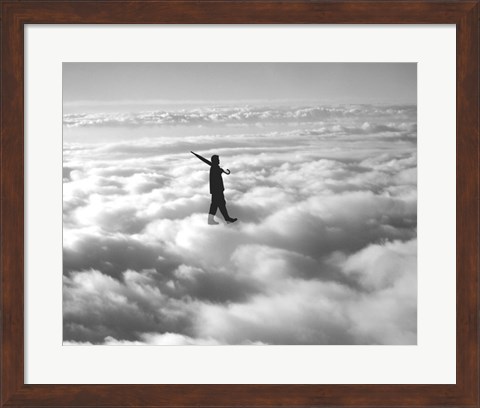 Framed Walk in the Clouds Print