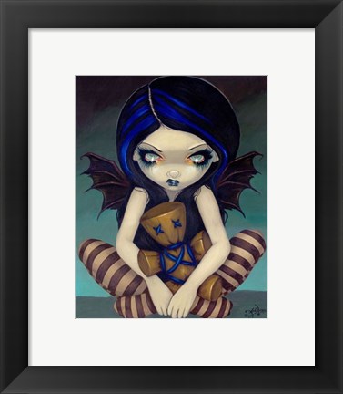 Framed Voodoo In Blue Print