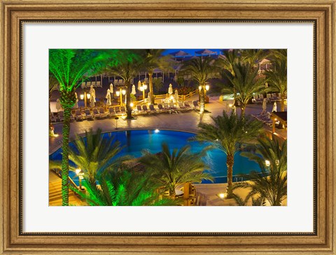 Framed Jordan, Aqaba, Hotel swimming pool, resort Print