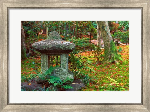 Framed Giohji Temple, Kyoto, Japan Print