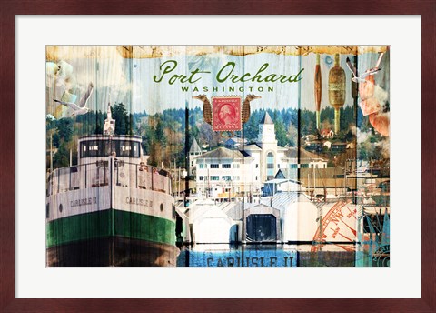 Framed Taste Of Port Orchard Print