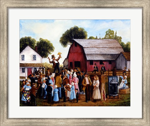 Framed Farm Auction Print
